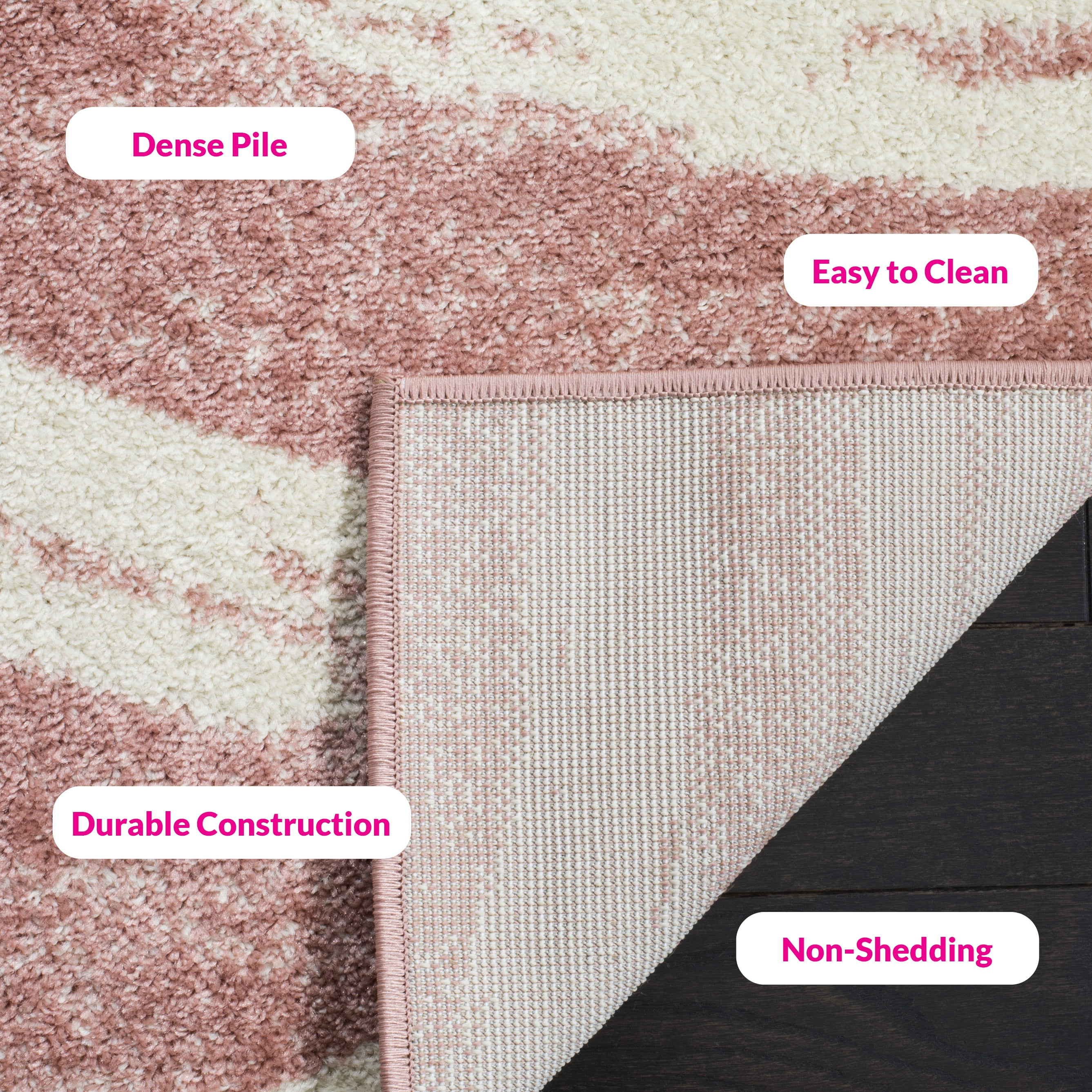 Safavieh Adirondack Isidor Geometric Swirls Area Rug, Rose/Cream, 8' x 10'