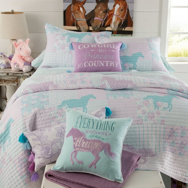 Cowgirl Princess BedinaBag Quilted Bedding Size Twin