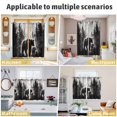 thumbnail image 6 of Rustic Black Bear Kitchen Curtains Short 45 Inch Length, Country Cabin Forest Wildlife Grommet Top Bedroom Living Room Curtains, Light Filtering Cafe Curtain Drapes 2 Panels Set 84''x45'', 6 of 9