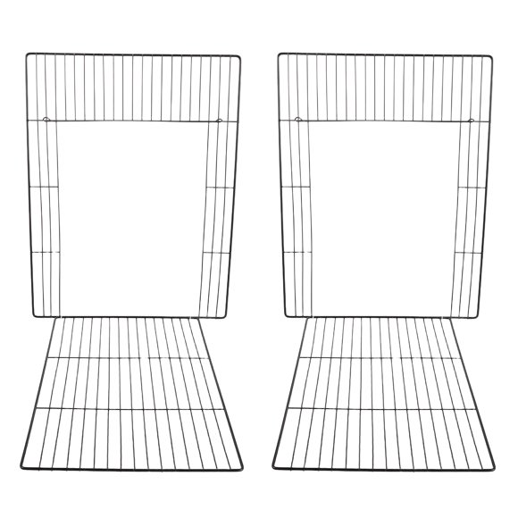 MERRYHAPY 2Ud Puerta Metálica Para Corral Y Jaula De Mascotas Para Uso En Exterior E Interior