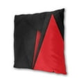 thumbnail image 2 of Red Black Abstract Couch Square Decorative Throw Pillow Covers Set of 2 for Sofa Bed Cushion Covers Home Decor 18"x18", 2 of 7