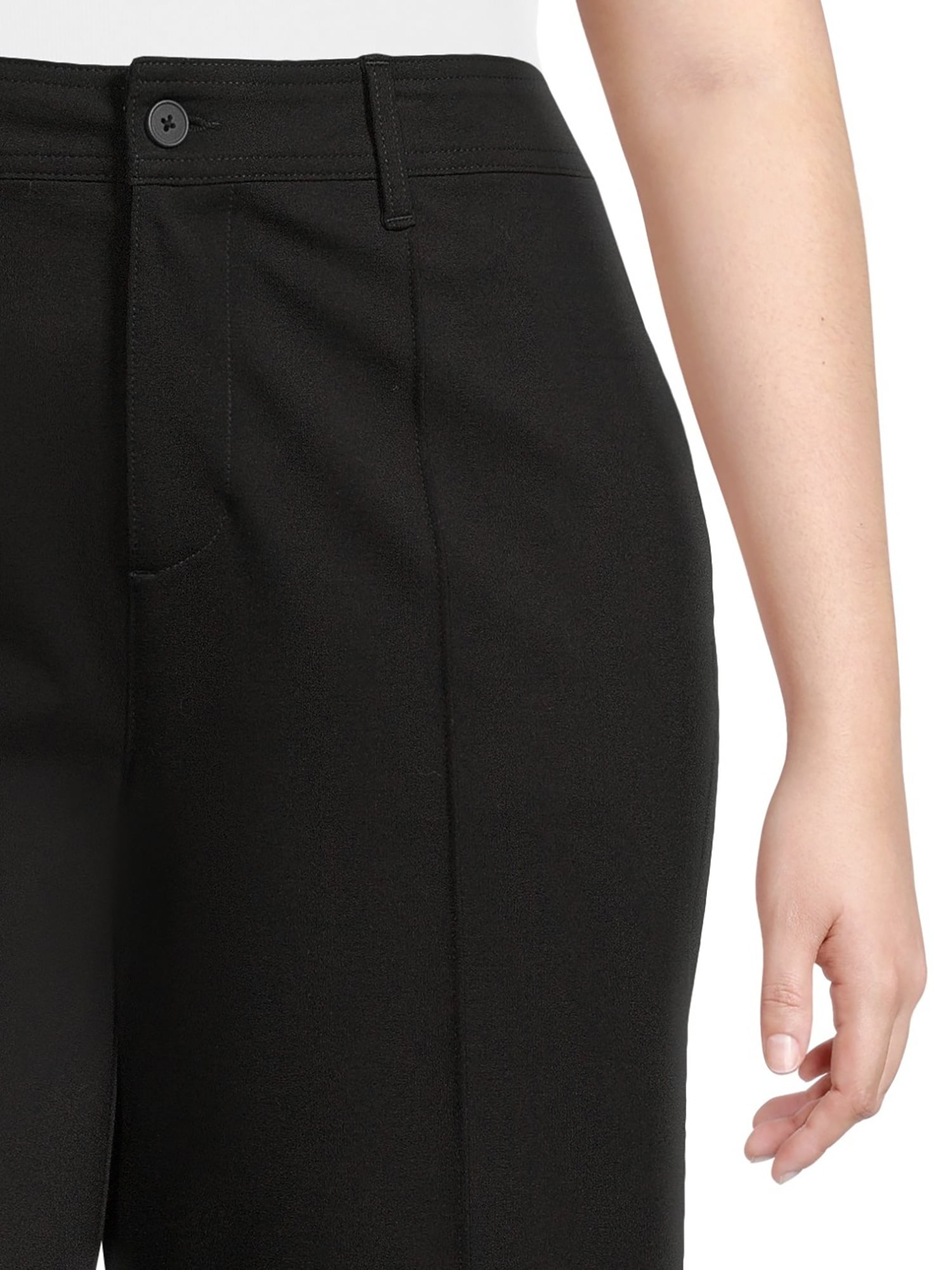 Terra & Sky Women's Plus Size Wide Leg Dress Pants, 30” Inseam