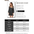 thumbnail image 5 of Vestido túnica de verano para mujer, escote en V, vestidos casuales fluidos y holgados, 5 of 5