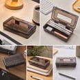 thumbnail image 2 of Small Pencil Box, Plastic Case with Hinged Lid and Snap, Portable Storage for Back to Campus Supplies, Gray, 2 of 7
