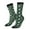 2 Black-1, variant on Green Frogs Pattern Sport Socks for Women and Men Crew Socks Sporty Calf Socks Casual Socks