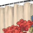 thumbnail image 3 of Pioneer Colorful Floral Shower Curtain for Bathroom Home Decor Bathtubs Waterproof Fabric Curtain with 12 Hooks 72x84in, 3 of 6