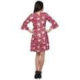 thumbnail image 3 of Moomaya Bathrobes For Women Wrap Printed Ruffle Style Bride Getting Ready Dress, 3 of 5