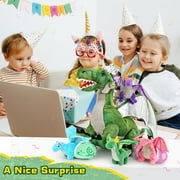 MaoGoLan 7 Pcs Dragon Plush 21.6'' Large Stuffed Mommy Dragon with 4 Babies and 2 Eggs Stuffed Dragon Toys