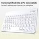 thumbnail image 5 of Funda con teclado BQDIYOO para iPad 9ª, 8ª y 7ª generación de 10,2 pulgadas, color crema, 5 of 8