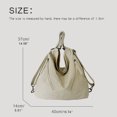 thumbnail image 4 of Bolsos multifuncionales para motociclistas y motociclistas para mujer, bolsos de diseño de lujo, novedad de 2023, mochila de hombro arrugada de PU de gran capacidad, 4 of 5