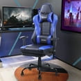 thumbnail image 7 of Blue Whale Gaming Chairs with Footrest,2022 Leather&nbsp;Game Chair for Adults,Big and Tall Gamer Chair with Headrest and Lumbar Support,Blue, 7 of 7