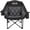 Black, variant on Oversized XL Camping Chair for Adults - 400lbs Support Heavy-Duty Padded Folding Chair with Side Pocket Cup Holder Cooling Bag for Outdoor Sports Garden Beach Fishing Lawn Black