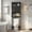 Black, variant on 2-Door 3-Tier Toilet Cabinet MDF Melamine-Faced Bathroom Vanity, Black 23.23*8.66*66.93in