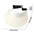 thumbnail image 2 of EGNMCR Traceless Sun Hat Foldable Large Sun Hat Women Travel All-matching Net Red Sun Hat Sun Protection Cap, 2 of 2