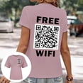 thumbnail image 2 of TSADFHJI Hauts d'Entraînement pour Femmes Serrés Nouveau T-Shirt à Deux Codes Mode Col Rond Manches Courtes G, 2 of 7