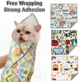 thumbnail image 2 of Clearance Now! Cat Grooming Wrap Self-Adherent Anti-Bite Anti-Scratch Anti-Ese Wr д√ N7N2, 2 of 9