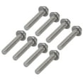 thumbnail image 4 of 20 piezas Pernos de tornillo M10x1.5 Perno de cabeza hexagonal con brida de acero inoxidable A2‑70 con junta DIN6921M10x50, 4 of 9