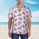thumbnail image 2 of Fotbe Cartoon Lobsters 1 Camisa Hawaiana para Hombre Unisex – Camisa Casual de Verano con Botones de Manga Corta de Algodón y Lino,X-Large, 2 of 7