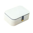 thumbnail image 2 of Caja de joyería Caja de joyería para niñas Idea de regalo Accesorios de viaje duraderos exquisitos para organizador de joyas de viaje para pendientes Blanco Salvador  Organizador de joyas, 2 of 9