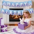thumbnail image 3 of Banner de cumpleaños Neyeidru Frozen con forma de copo de nieve para invierno, 3 of 7