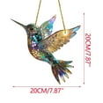 thumbnail image 2 of Hummingbird Acrylic Sun Catcher - Wall Decorative Pendant & Sunshade (7.87in Sizes, 0.25 inch Thick), Adds Colorful Light to Home, Perfect for Windows & Walls, Durable Acrylic Material, Green, 2 of 7