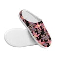 thumbnail image 3 of Lsque Lilies Flowers Pattern Womens Comfort Cotton on Scuff With Memory Foam and Anti-skid Sole Slipper-35/36, 3 of 7