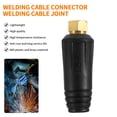 thumbnail image 3 of Juego De Conectores De Cable De Soldadura Conector Rápido De Junta De Cable De Soldadura De Plástico Negro Y Latón 100A-900A Conector De Panel De Cable De Soldadura Tig Para La Industria Yuarrent TO005592-04, 3 of 7