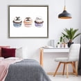thumbnail image 2 of Stupell Industries Chic Fashion Cupcake Trio Brown Framed Floater Canvas Wall Art design by Amanda Greenwood, 25 x 31, 2 of 9