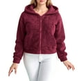 thumbnail image 4 of Enjoytime Winter Jackets for Women Solid Color Long Sleeve Hooded Zip Up Coat Fall Warm Casual Outerwear with Pockets, 4 of 7