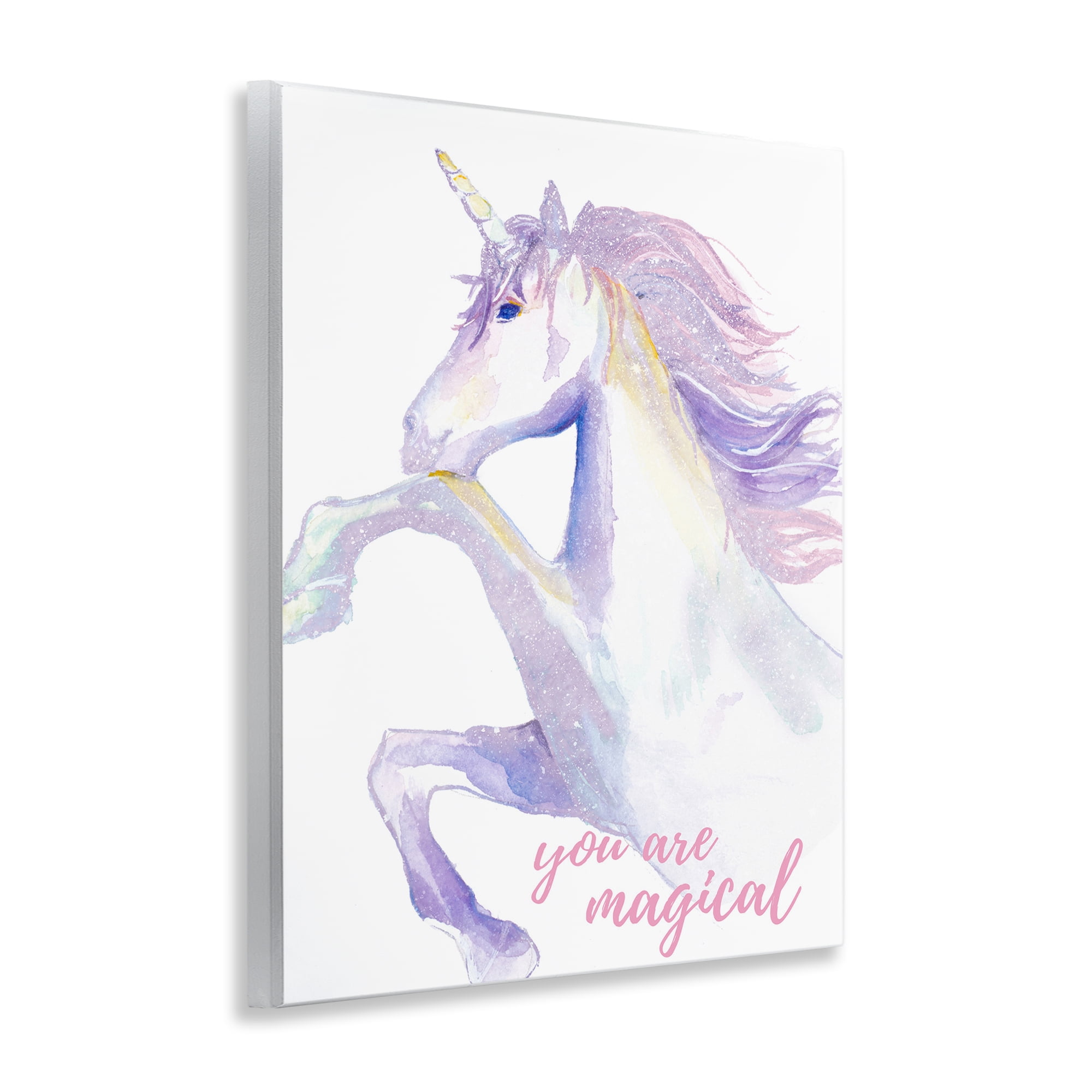 Stupell Industries You Are Magical Unicorn Fairy Tales & Fantasy Painting Unframed Art Print Wall Art, 11 x 14