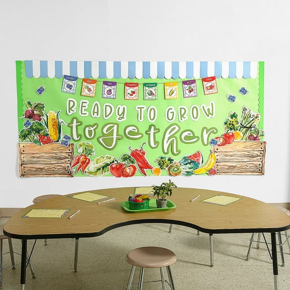 Fun Express Farmers Market Classroom Bulletin Board Set - 13 Pieces