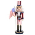 thumbnail image 1 of Miangastore 1pc Classic Wooden Walnut Soldier Nutcracker Puppet Soldier Toys Desktop, 1 of 9