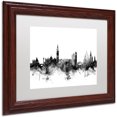 thumbnail image 2 of Trademark Fine Art "Venice Italy Skyline B&W" Canvas Art by Michael Tompsett, White Matte, Wood Frame, 2 of 4