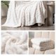 thumbnail image 5 of Manta De Vellón 1Pcs 27.56x39.37" Suedes Nap Shawl Blanket in Flock Material with White Ideal for Office Naps Warm and Cozy for Bed or Sofa Use JASKFLY, 5 of 8
