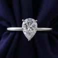 thumbnail image 4 of solitaire jewels 2.25CT Pear Moissanite Solitaire Engagement Ring For Women, 10K Rose Gold, 4 of 9