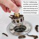 thumbnail image 4 of Universal Basin Bounce Drain Filter, Sink Pop Up Drain Plug Bathroom Sink Drain Plug With Basket Kitchen Strainer Sink Drain Plug2pcs, 4 of 4