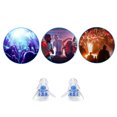 thumbnail image 3 of 1 Paire de Bouchons d'Oreilles Réutilisables en Silicone Isolation Sonore Protection des Oreilles, 3 of 7