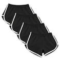 thumbnail image 2 of Aimik 4PC Women's Summer Yoga Shorts Fashionable Beach Shorts Solid Color Athletic Shorts Casual Loungewear Shorts, 2 of 6