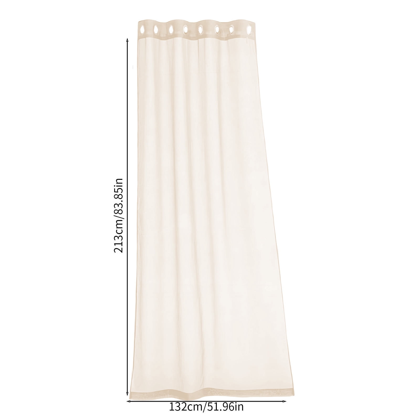 Xhegex Waterproof Outdoor Curtains for Patio, Light Filtering Privacy Weatherproof Grommet Outside Curtains for Porch, Pergola, Cabana, 1 Panel, 52W x 84L inch, Champagne