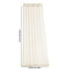 thumbnail image 3 of Cortina Impermeable para Pabellón Exterior | Poliéster Rosa 213 X 132 X 0,2 Cm | Sistema de Suspensión Metálico Resistente | Protección Solar y Ventilación | Fácil de Limpiar | 1 Unidad, 3 of 6