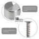 thumbnail image 4 of EeaseMX 30Pcs Oval Closet Rod End Soportes Muebles Accesorios Armario Tubo Soporte Soporte Ropa Colgando soporte de barra (10 piezas de soporte y 20 piezas de tornillos), 4 of 8