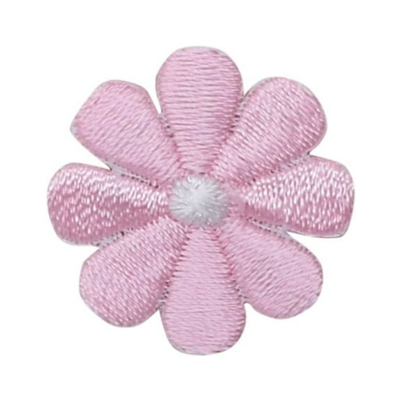 Small - Light Pink Daisy - Flower - Iron on Applique/Embroidered Patch