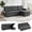 Dark Gray, variant on TiramisuBest Convertible Sleeper Sofa Bed, 82" L Shaped Sectional Couch with Pull Out Bed, Storage Chaise & Reversible Lounge, Compact Linen Sectional Sofa for Living Room Apartment, Dark Gray