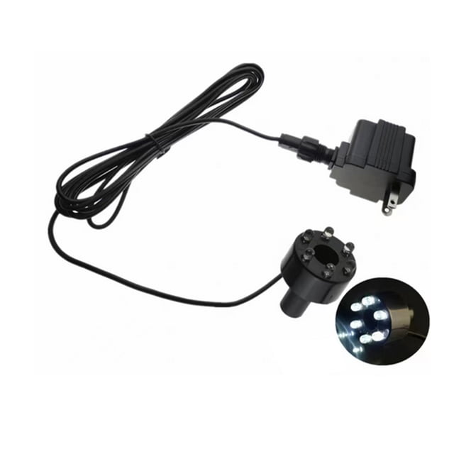 Maytalsory ABS RGB LED Lights For Pump With LED Light: Pond Decoration Submerble Water Pump With lent Fish Tank Stand