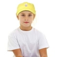 thumbnail image 5 of DALIX Cute Easter Bunny Kids Hat Embroidered Girls Baseball Cap in Minion Yellow, 5 of 6