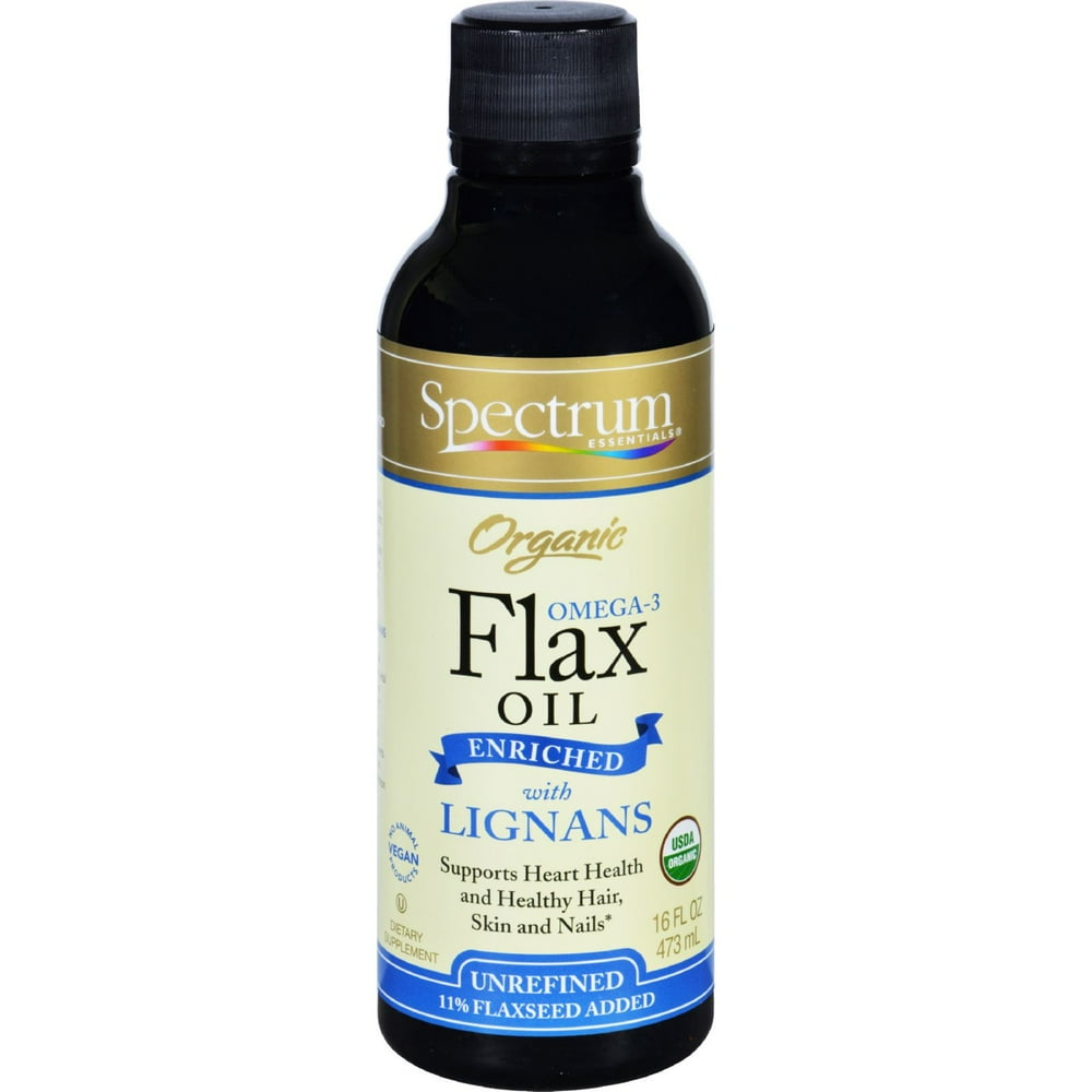 Spectrum Essentials Organic Omega3 Flax Oil Enriched With Lignans