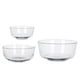 thumbnail image 2 of Glass Bowl Kitchen Salad Mixing Bowl for Home Use 3Pcs Set, 2 of 3