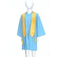 thumbnail image 2 of Moggemol Kids Unisex Preschool Kindergarten Graduation Gown Long Sleeve Zipper Robe with Hat Stole Light Blue 48, 2 of 7