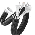 thumbnail image 1 of Funda para cables AGPTEK, 3 m — 2,54 cm, organizador de cables de escritorio, color negro, 1 of 7