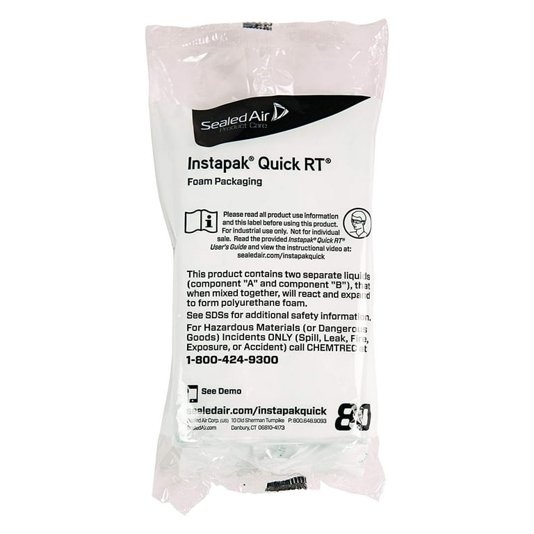 Instapak Quick Room Temperature Expanding Foam Packaging Bag (#80, 22-inch x 27-Inch, Case of 72)